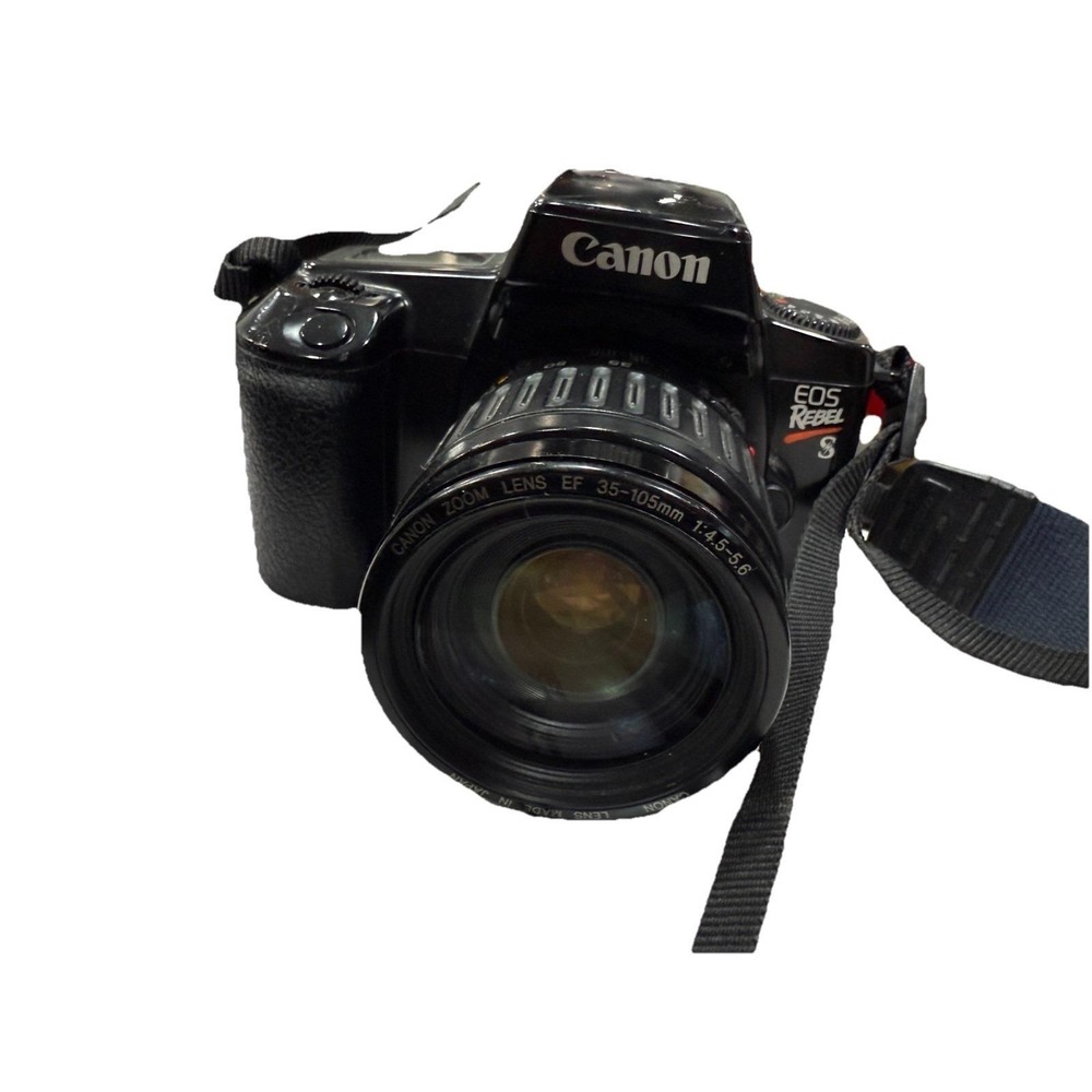 Canon EOS Rebel S 35mm Film Camera With Zoom Lens & Strap Tested!